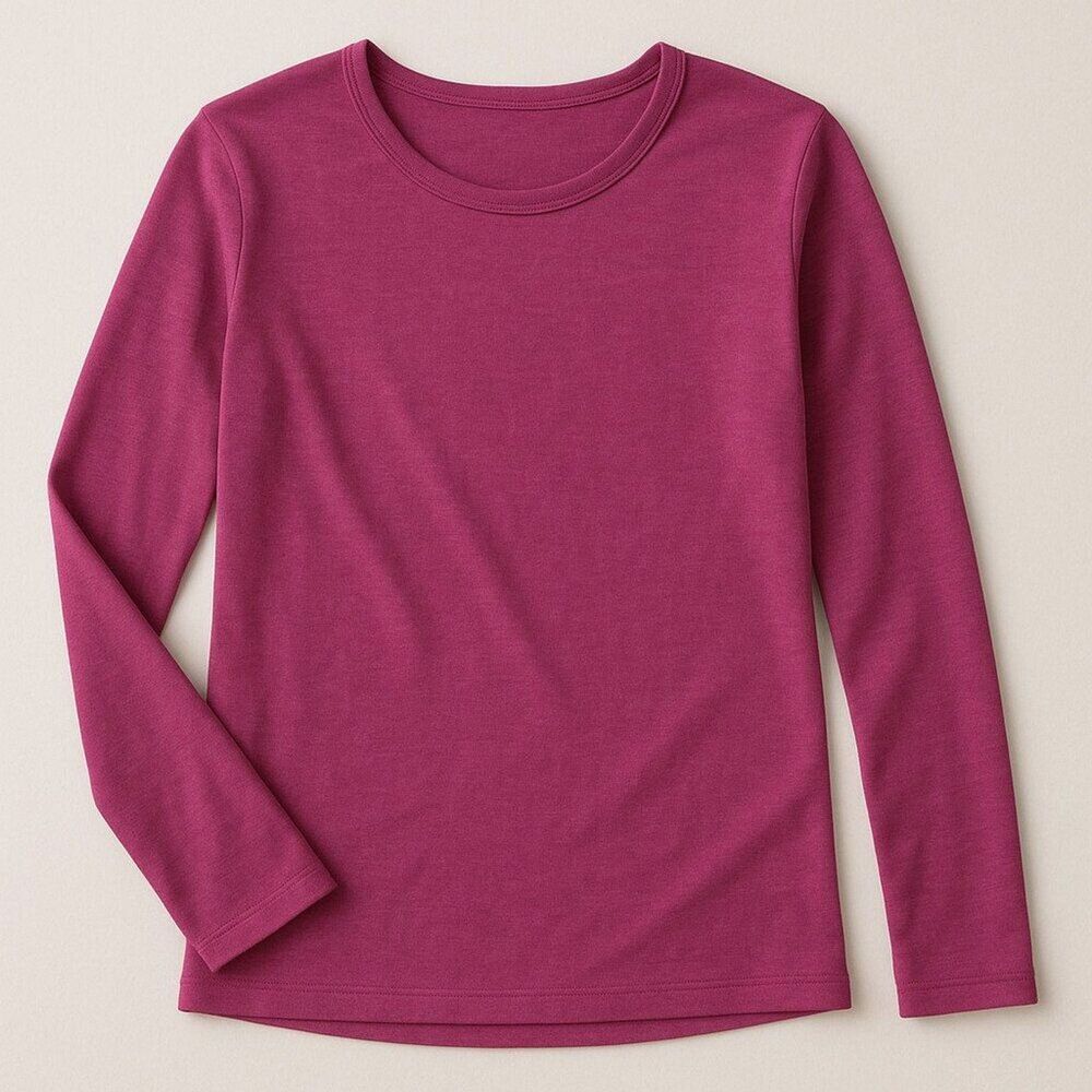 The North Face Women’s L Long Sleeve Crewneck Tee Berry Pink FlashDry Active